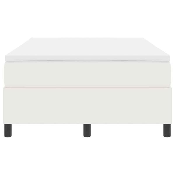 Boxspringbett mit Matratze Creme Kleines Doppelbett Kordstoff