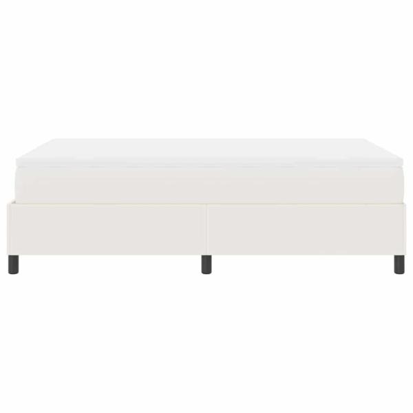 Boxspringbett mit Matratze Creme Kleines Doppelbett Kordstoff