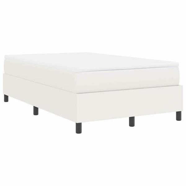 Boxspringbett mit Matratze Creme Kleines Doppelbett Kordstoff