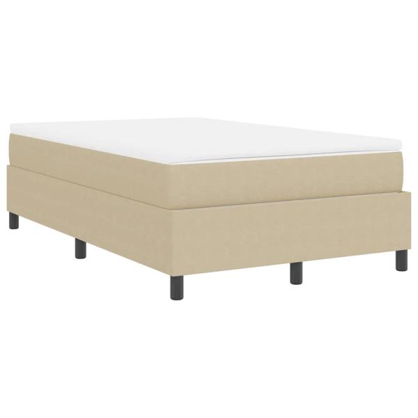 Boxspringbett mit Matratze Hellgrün Grau Kleines Doppel Cordstoff