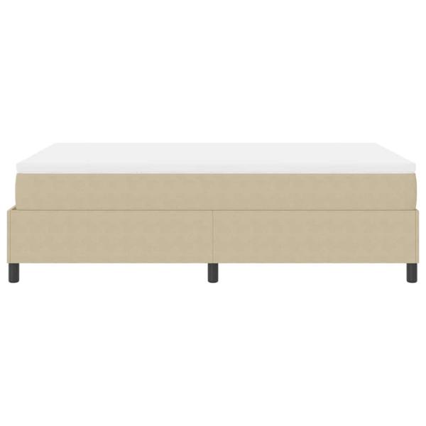 Boxspringbett mit Matratze Hellgrün Grau Kleines Doppel Cordstoff