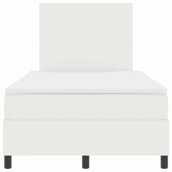ARDEBO.de - Boxspringbett mit Matratze & LED Creme kleines Doppelbett Corduroystoff