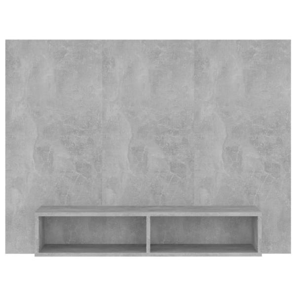 TV-Wandschrank Betongrau 120x23,5x90 cm Holzwerkstoff