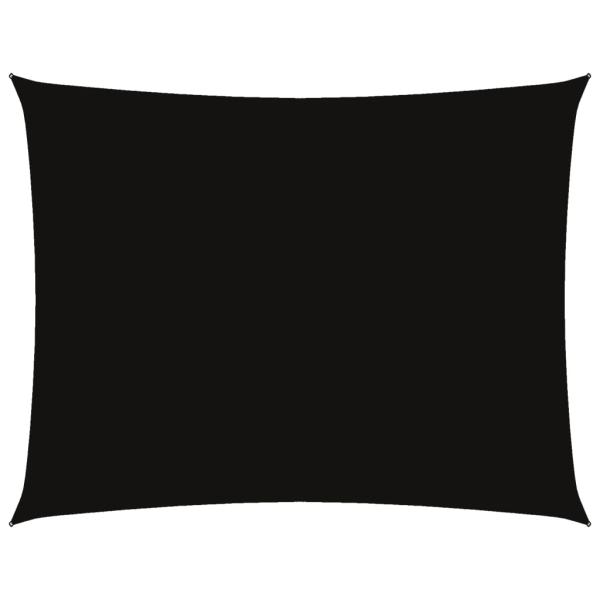 Sonnensegel Oxford-Gewebe Rechteckig 3,5x4,5 m Schwarz