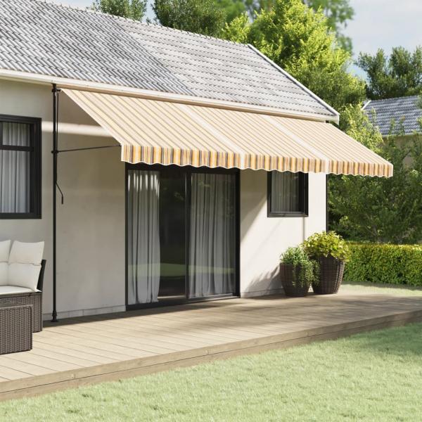 ARDEBO.de - Markisenbespannung Mehrfarbig Gestreift 5x3 m