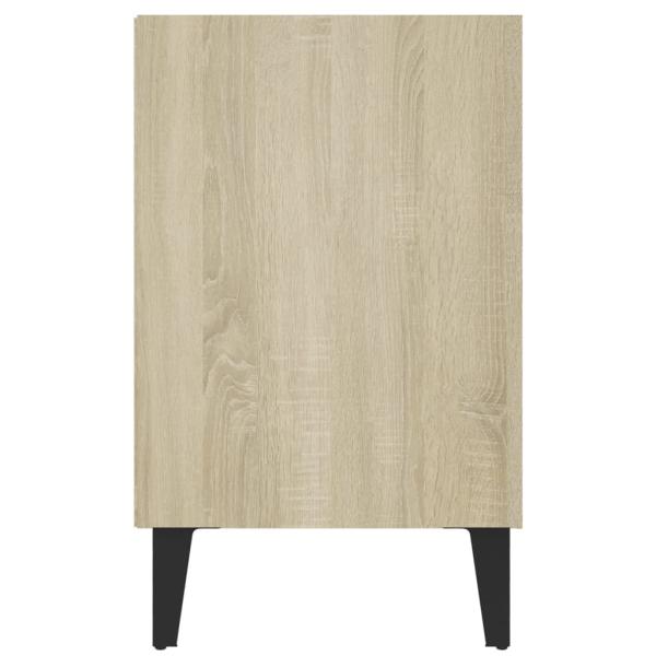 TV-Schrank mit Metallbeinen Sonoma-Eiche 103,5x30x50 cm