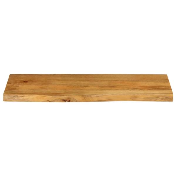 Tischplatte mit Baumkante 80x40x2,5 cm Massivholz Mango