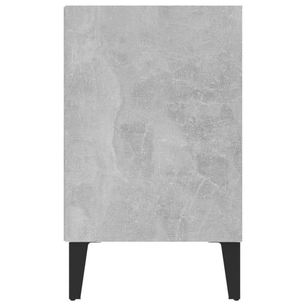 TV-Schrank mit Metallbeinen Betongrau 103,5x30x50 cm