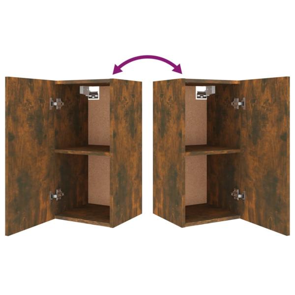 4-tlg. TV-Schrank-Set Räuchereiche Holzwerkstoff