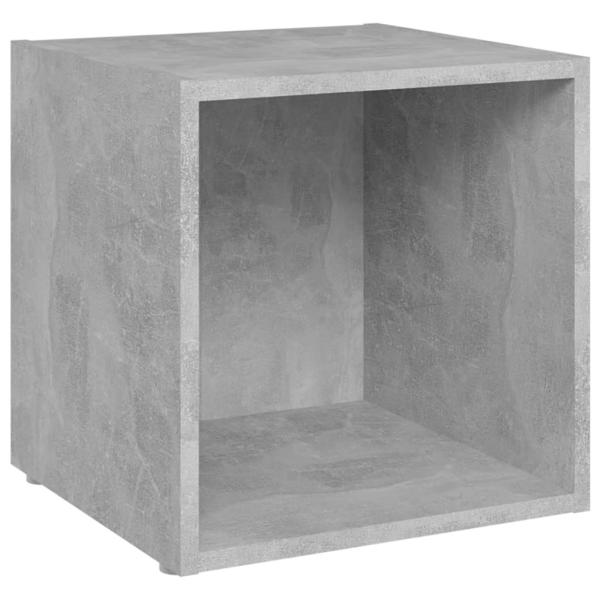 8-tlg. TV-Schrank-Set Betongrau Holzwerkstoff