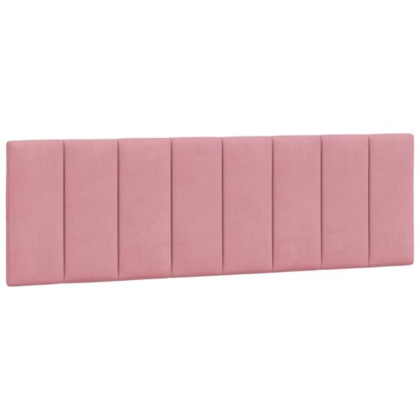 Bett mit Matratze Rosa 160x200 cm Samt