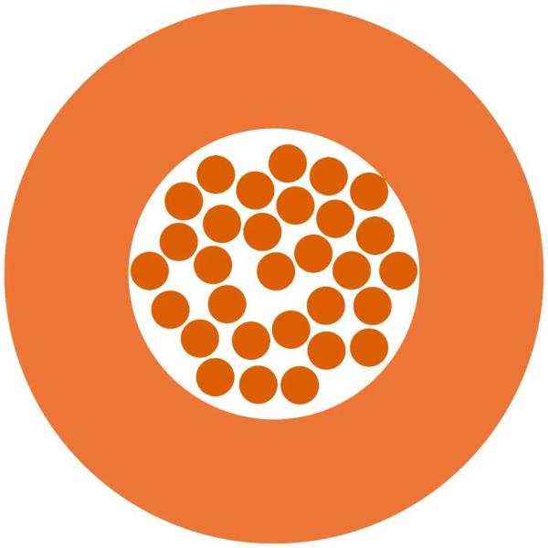 Lapp H07V-K 1X1,5 OG Einzelader Anschlussleitung, 1,5mm², orange, Ring, 100m