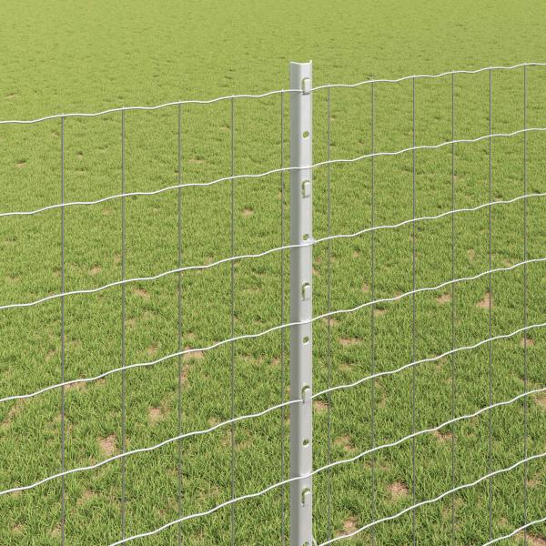 Gartenzaunset Set aus 2 Verzinkter Stahl 10 x 1,5 m Langlebig