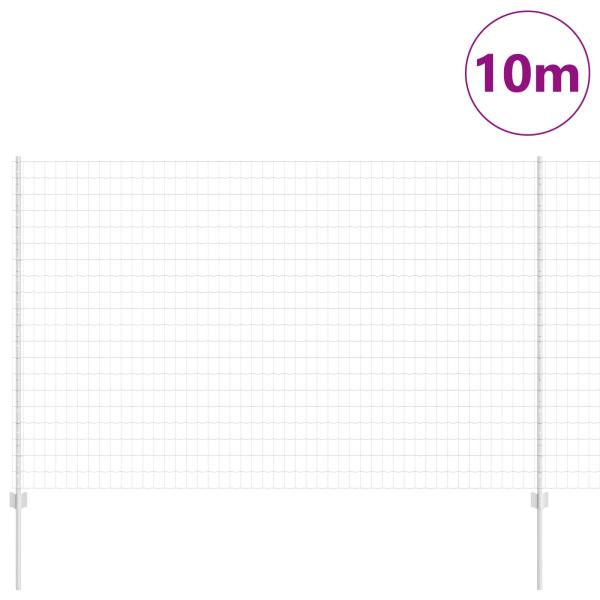 Gartenzaunset Set aus 2 Verzinkter Stahl 10 x 1,5 m Langlebig