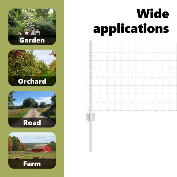 Gartenzaun Set 3er Set Verzinkter Stahl Groß Langlebig