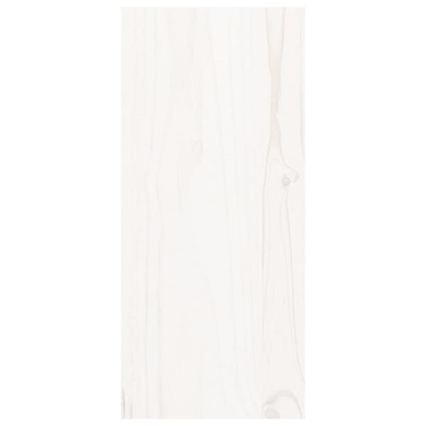 Weinregal Weiß 56x25x56 cm Massivholz Kiefer