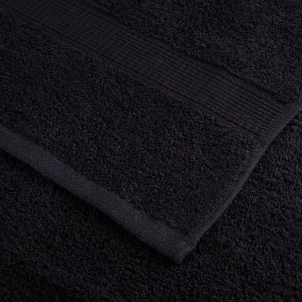 Premium-Duschtücher SOLUND 4 Stk. Schwarz 70x140 cm 600 g/m²