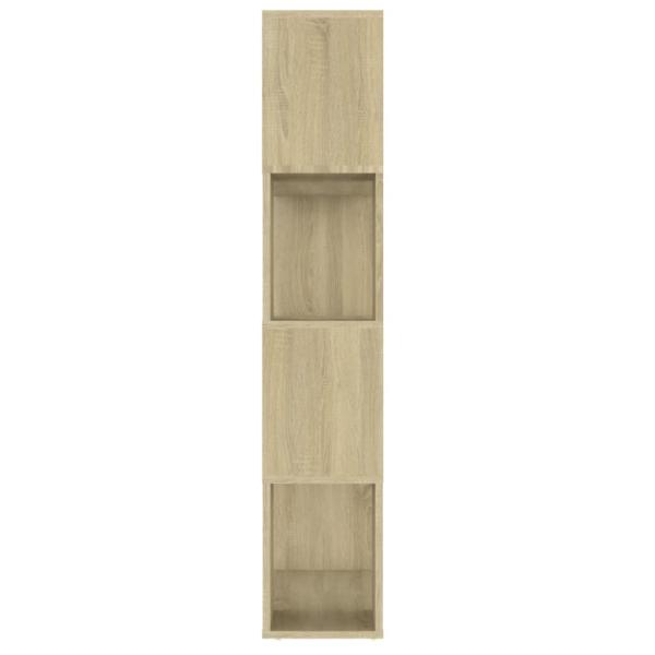 Bücherregal Raumteiler Sonoma-Eiche 80x24x124,5cm Holzwerkstoff