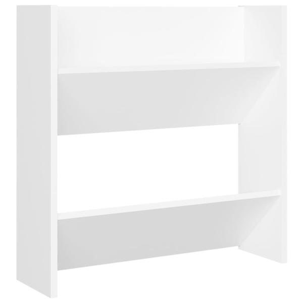 Wand-Schuhschränke 4 Stk. Weiß 60x18x60 cm Holzwerkstoff