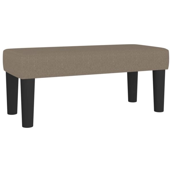 Boxspringbett mit Matratze Taupe 120x190 cm Stoff