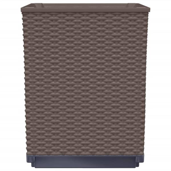 Pflanzkübel 2 Stk. Braun 30x30x37 cm Polypropylen