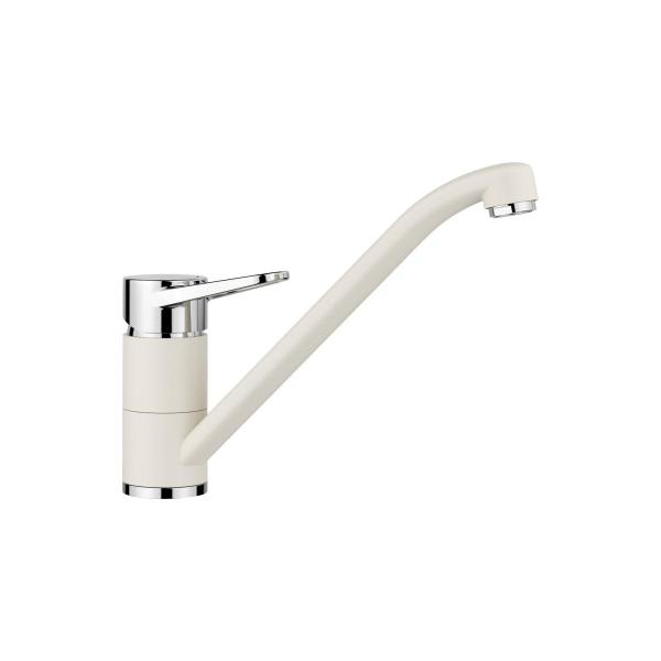 ARDEBO.de Blanco Wega II Einhebelmischer, SILGRANIT-Look, Hochdruck, zweifarbig, softweiß/chrom (526980)