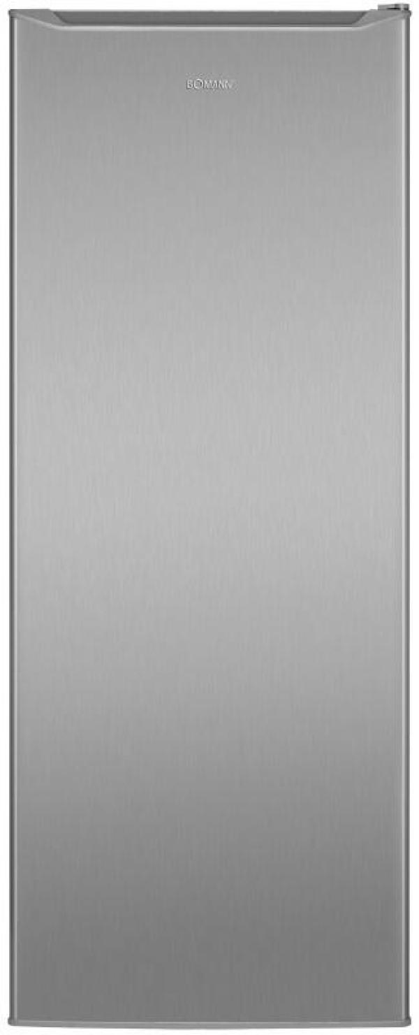 ARDEBO.de Bomann GS 7364 Stand Gefrierschrank, 54,5 cm breit, 168 L, 4 Gefrierschubladen, 1 Gefriertablett, Edelstahloptik (773649)