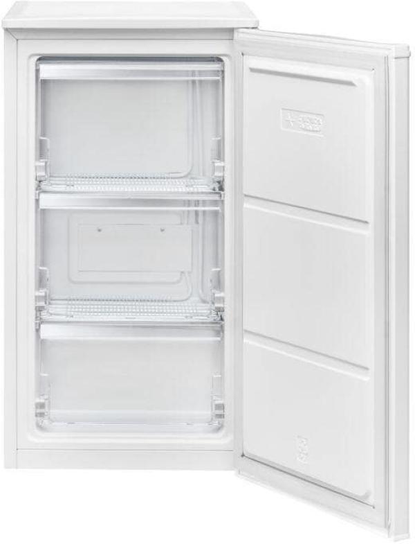 Bomann GS 7256 Stand Gefrierschrank, 45 cm breit, 60 L, 3 Gefrierklappfächer, weiß