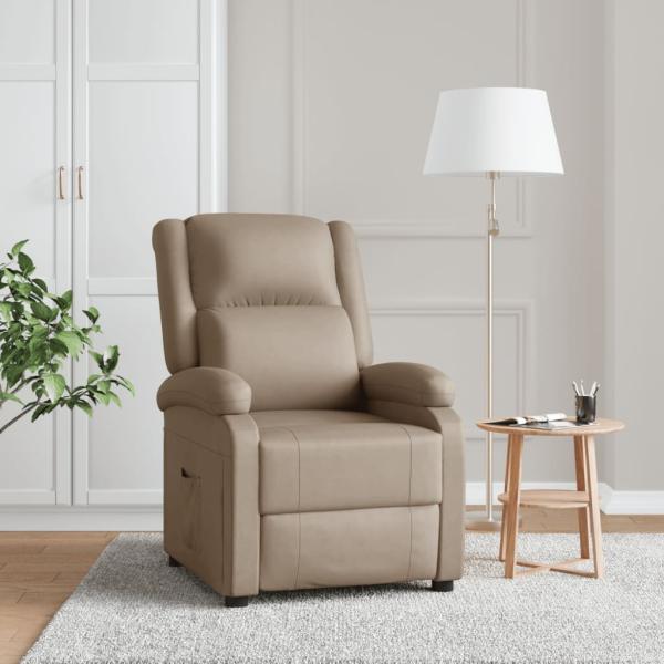 ARDEBO.de - Relaxsessel Cappuccino-Braun Kunstleder