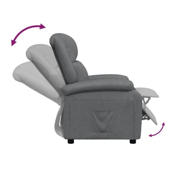 Relaxsessel Grau Kunstleder