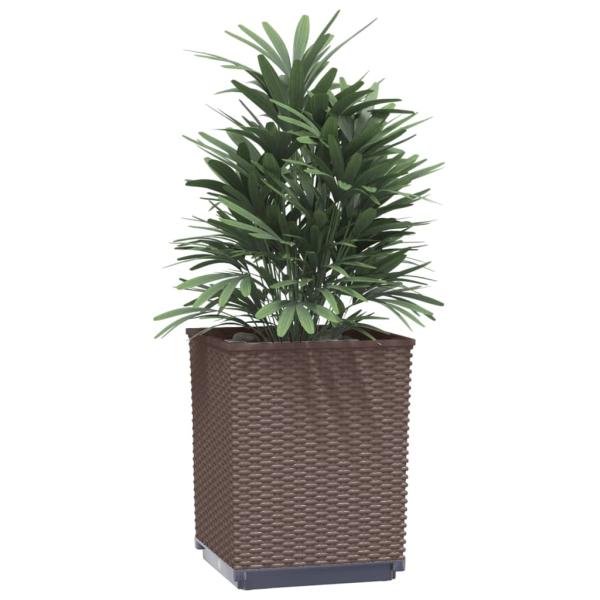 Pflanzkübel 4 Stk. Braun 30x30x37 cm Polypropylen