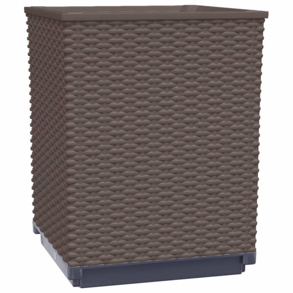 Pflanzkübel 4 Stk. Braun 30x30x37 cm Polypropylen