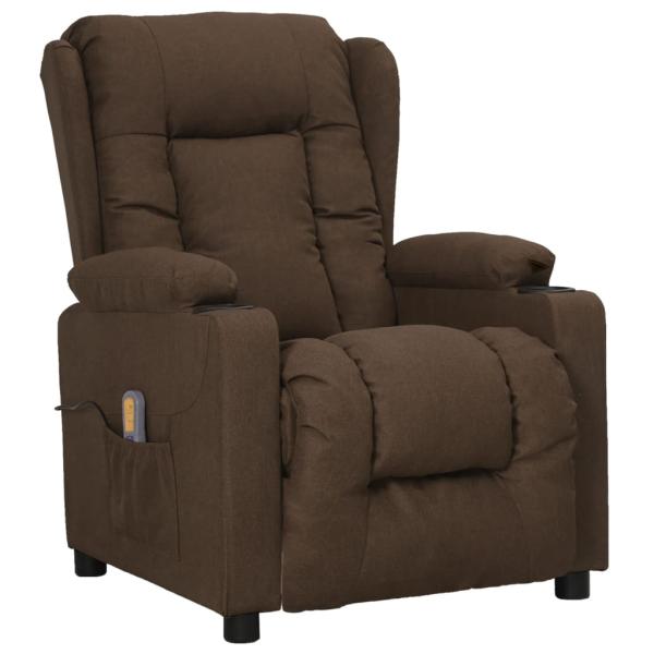 Massagesessel Braun Stoff