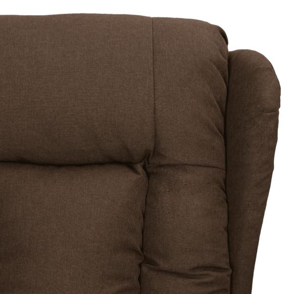 Massagesessel Braun Stoff