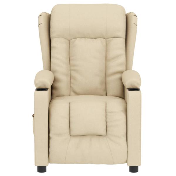 Massagesessel Elektrisch Creme Stoff
