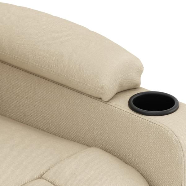 Massagesessel Elektrisch Creme Stoff