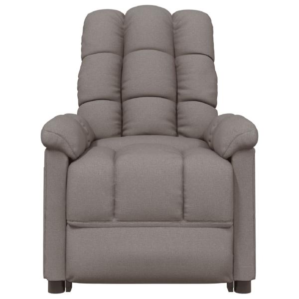 Massagesessel Taupe Stoff