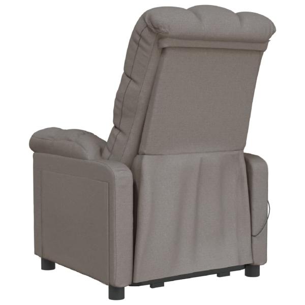 Massagesessel Taupe Stoff