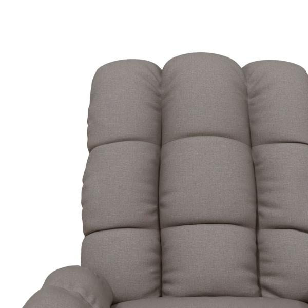 Massagesessel Taupe Stoff