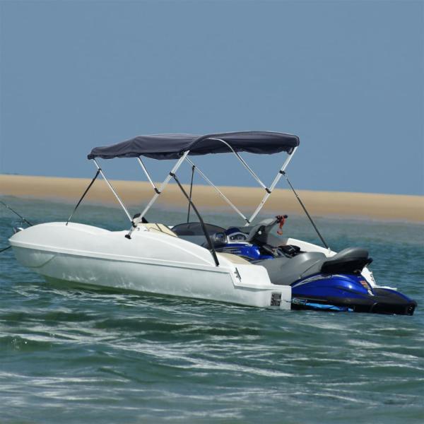 ARDEBO.de - 3-Bow Bimini-Top mit Seitenteilen 183x(137-152)x137 cm