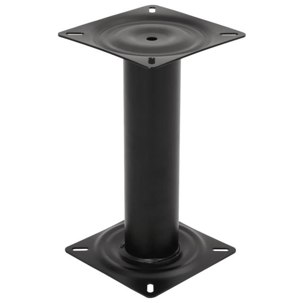 Stuhlfuß für Bootssitz Schwarz 33 cm Stahl