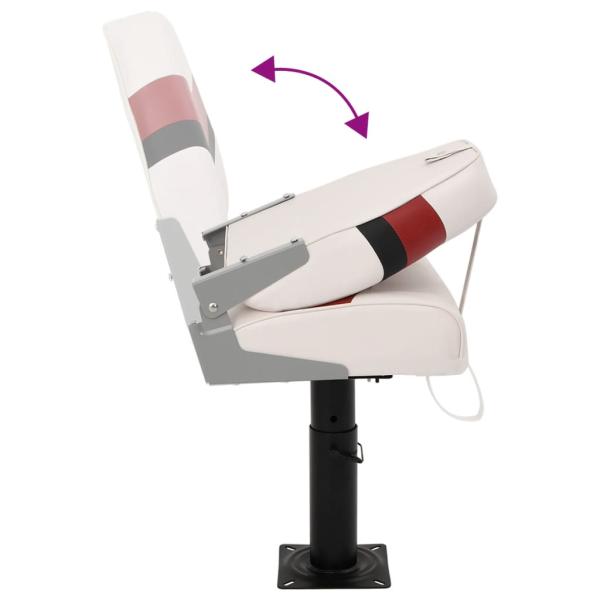 2-tlg. Bootssitz-Set Klappbar Hohe Rückenlehne