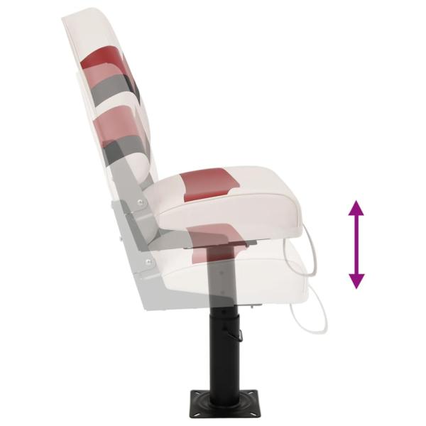 2-tlg. Bootssitz-Set Klappbar Hohe Rückenlehne