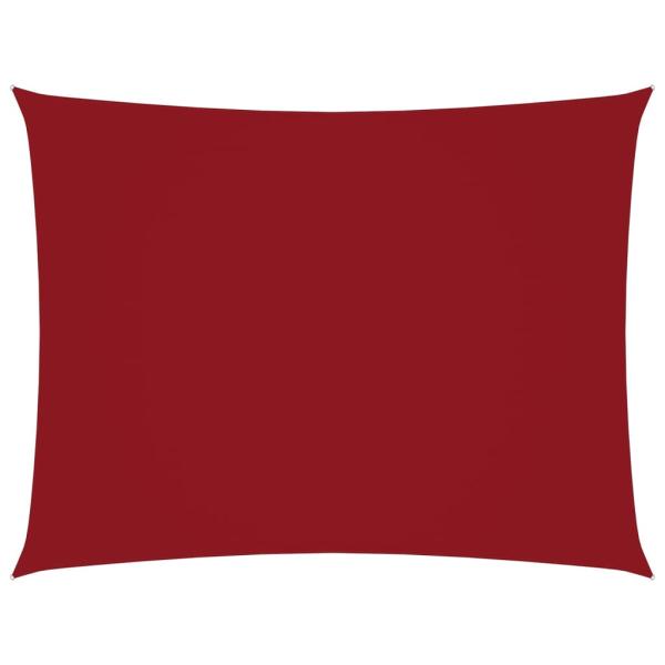 Sonnensegel Oxford-Gewebe Rechteckig 3x4 m Rot