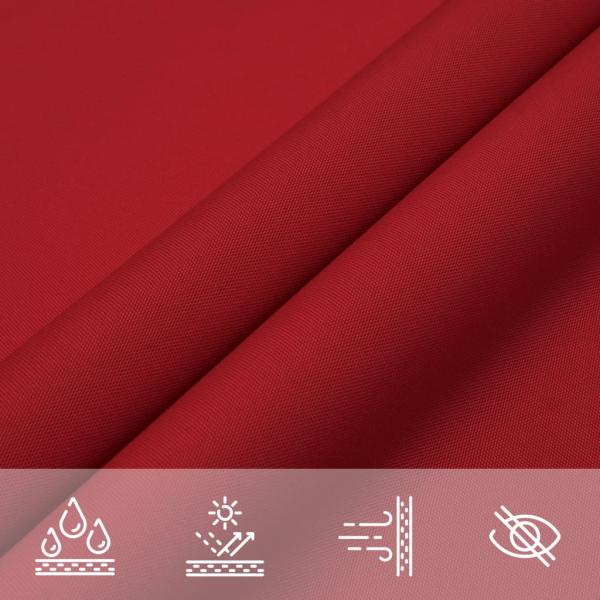 Sonnensegel Oxford-Gewebe Rechteckig 3x4 m Rot
