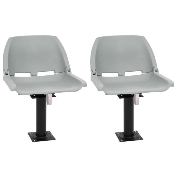 ARDEBO.de - Bootssitze mit Podest 2 Stk. 360° Drehbar
