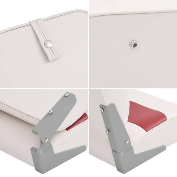 2-tlg. Bootssitz-Set Klappbar Hohe Rückenlehne