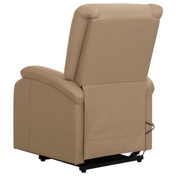 Massagesessel mit Aufstehhilfe Cappuccino-Braun Kunstleder