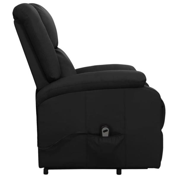 Aufstehsessel Schwarz Kunstleder