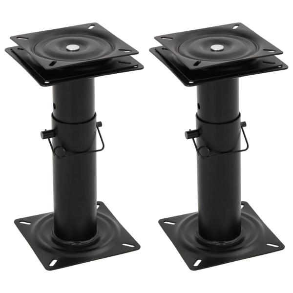 ARDEBO.de - Bootssitz-Podeste 2 Stk. 360° Drehbar Einstellbar Stahl